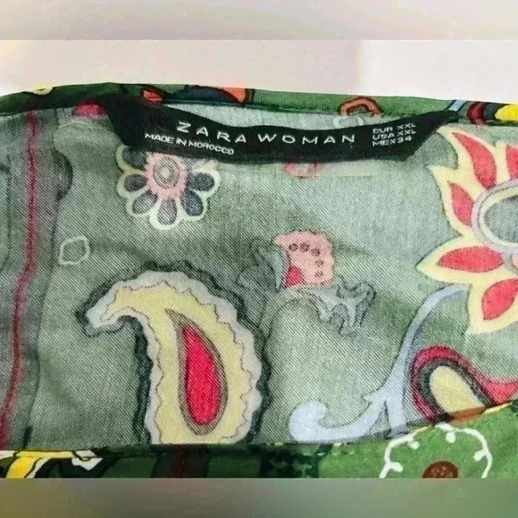 ZARA women’s boatneck, fringed, long sleeve shift dress, Boho, hippie chic, LOVE - Picture 5 of 6